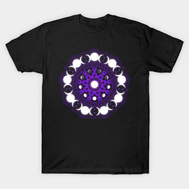 MOON MANDALA T-Shirt by Nightgrowler